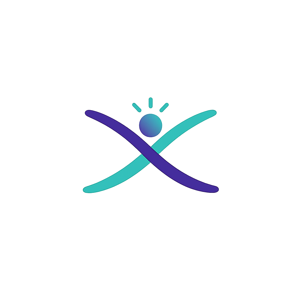 Abstract analytical thinking symbol